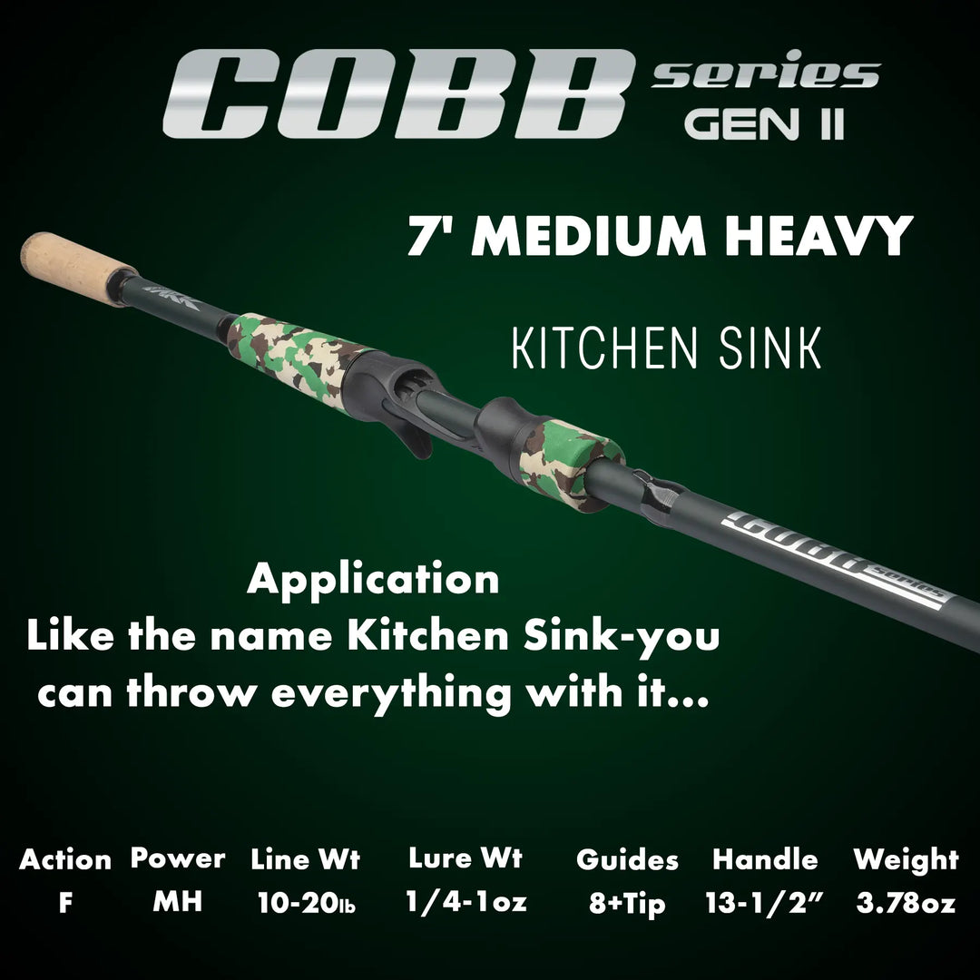 7'3 mh omen baitcast rod Cobb Series Gen II Casting Rod – ARKFishing