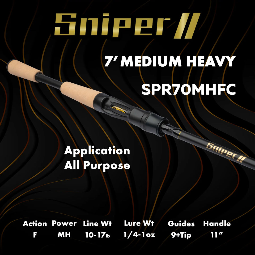 ark fishing poles Sniper II Series Casting Rod 7'4"MH-G
