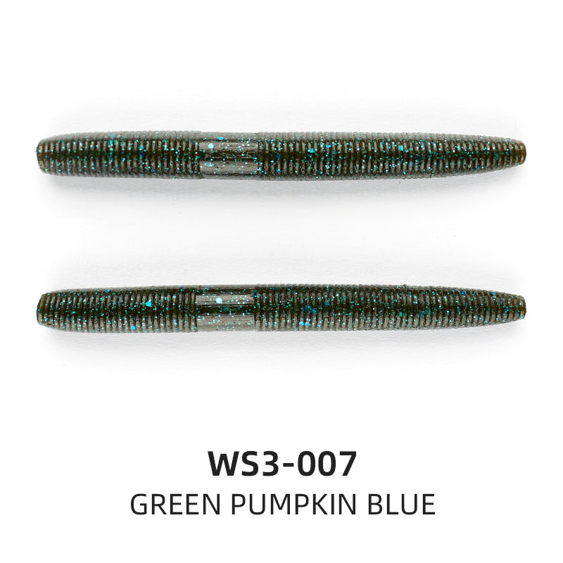 bowstick fishing lure WoodyStalker--StickBait 3" / 07-GREEN PUMPKIN BLUE