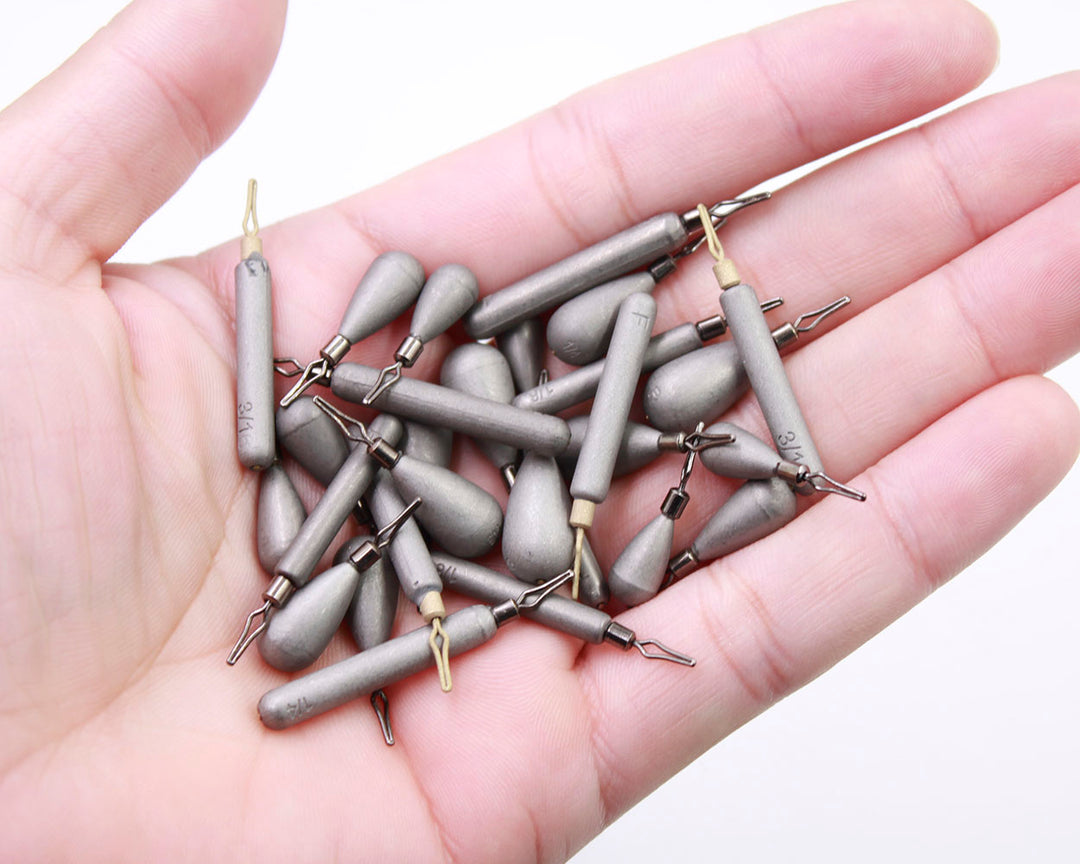 Bullet Weights For Fishing 12-Pack Tungsten Drop Shot Weights
